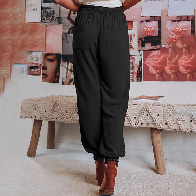 Kaeli – Elegant Jogging Trousers with Drawstring