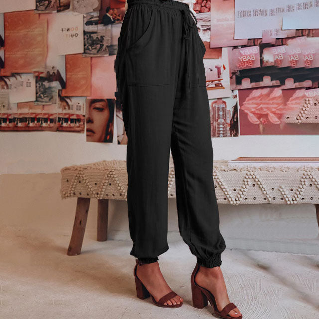 Kaeli – Elegant Jogging Trousers with Drawstring