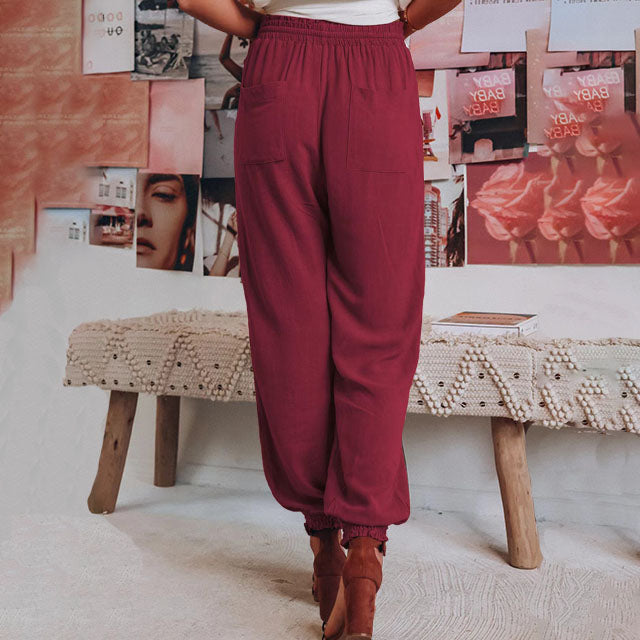 Kaeli – Elegant Jogging Trousers with Drawstring