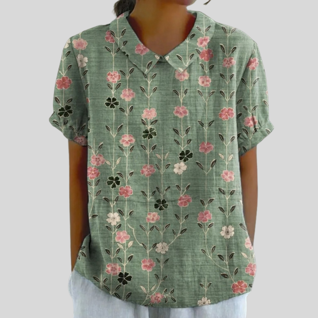 Floral Top Elegant Comfort