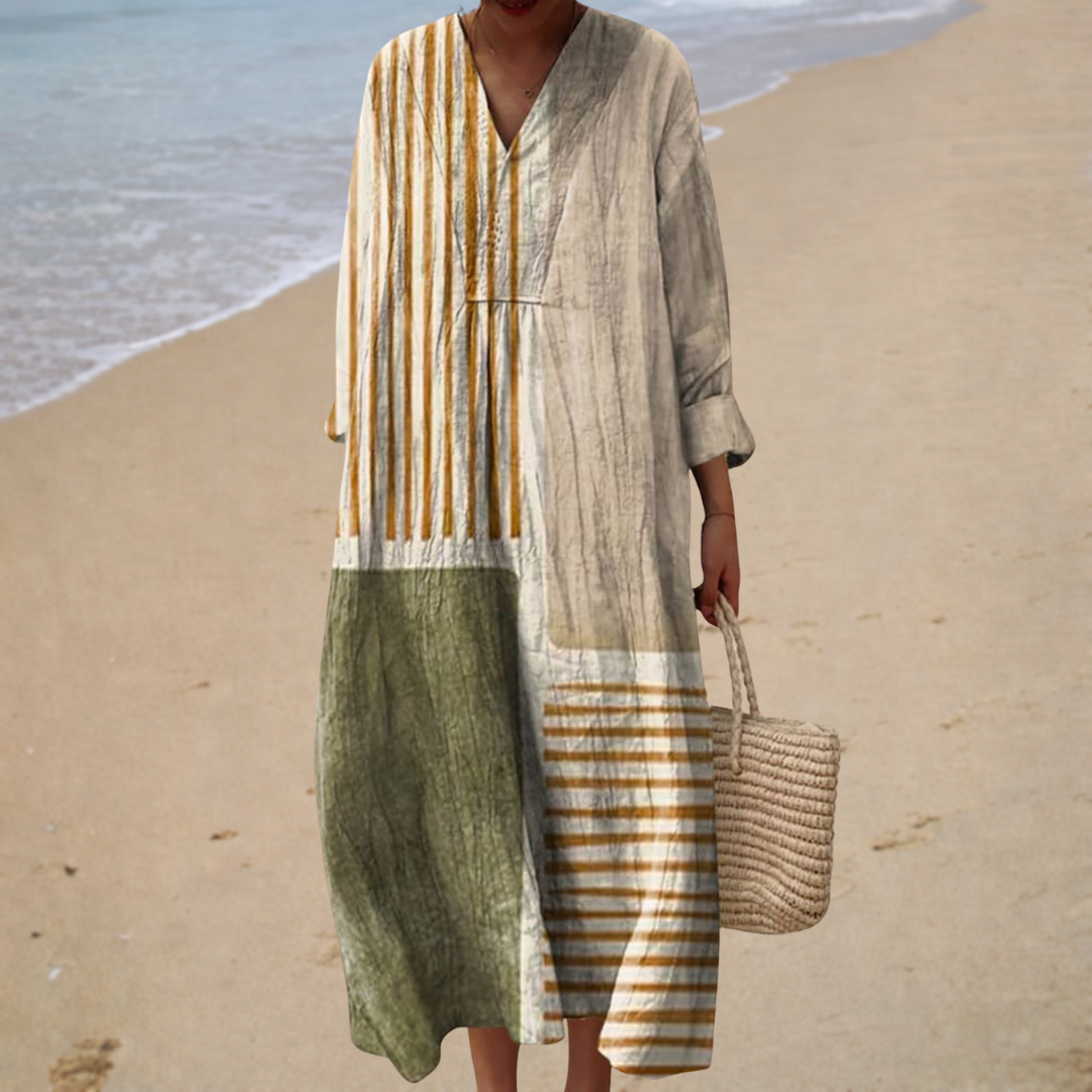 Flattering Summer Dress with Print