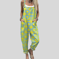 Retro Dungarees Yellow-Turquoise
