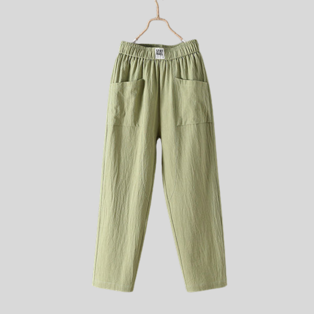 Alyra - Relaxed Fit Trousers with Pockets