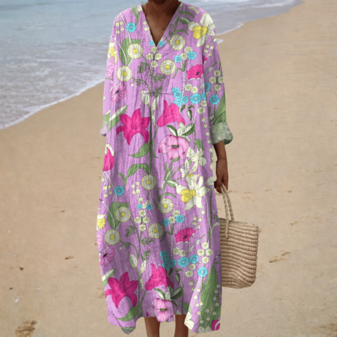 Flattering Summer Dress with Print