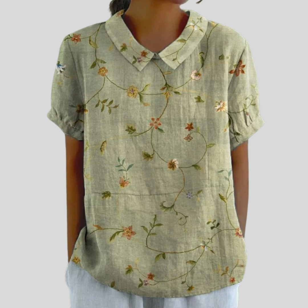 Floral Top Elegant Comfort