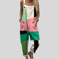 Geometric Dungarees Mint-Pink