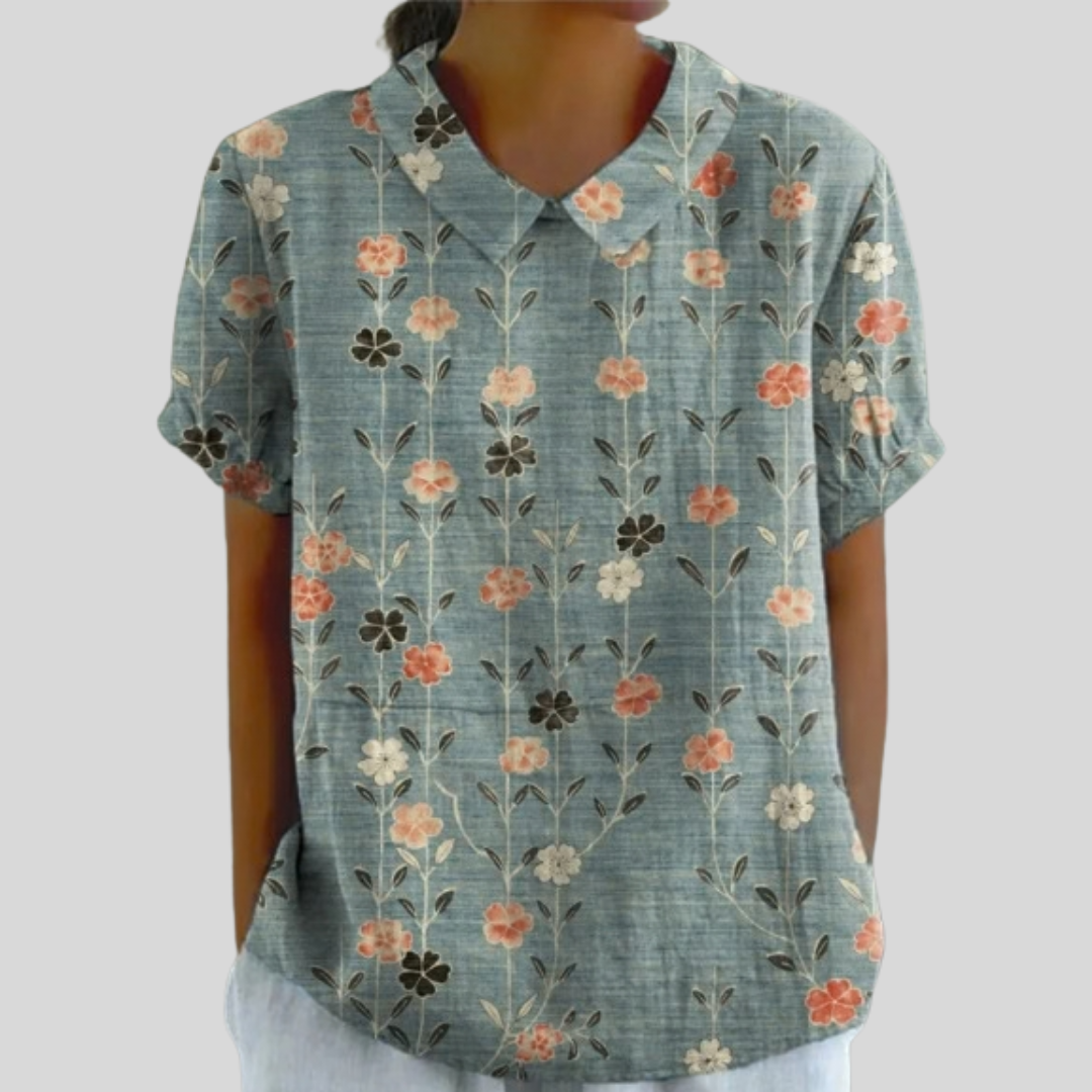 Floral Top Elegant Comfort