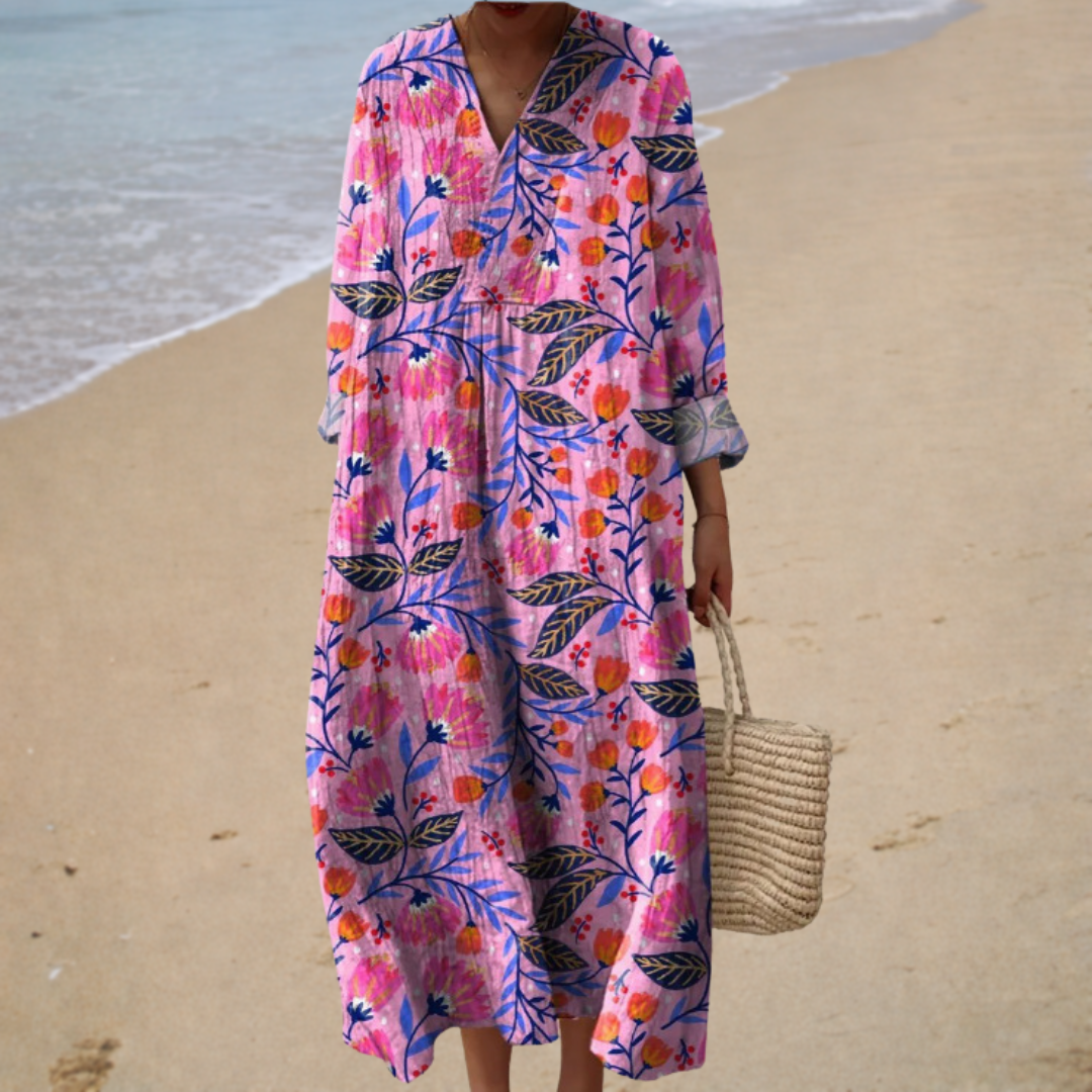 Flowy Printed Summer Dress