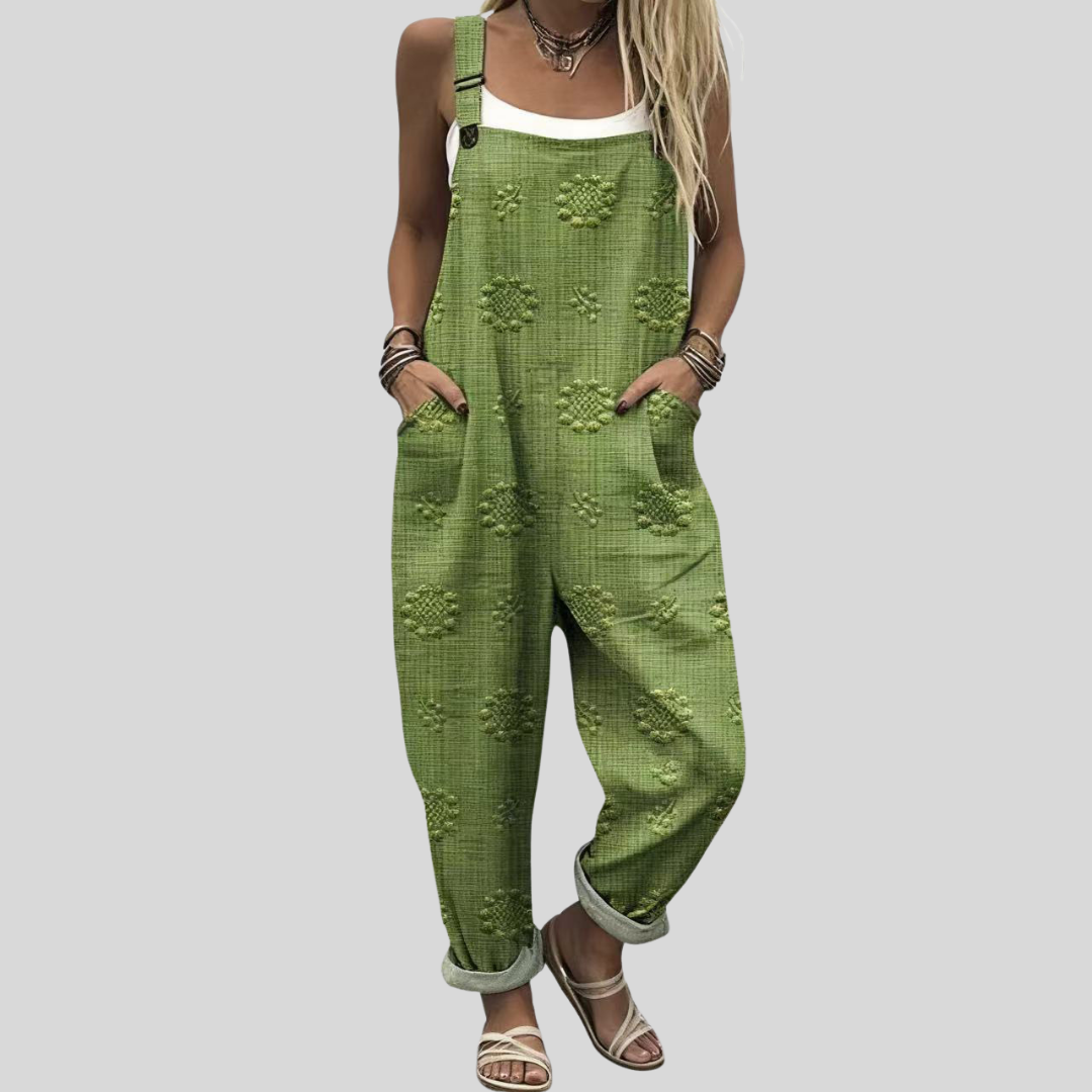 Dungarees Olive Green with Texture