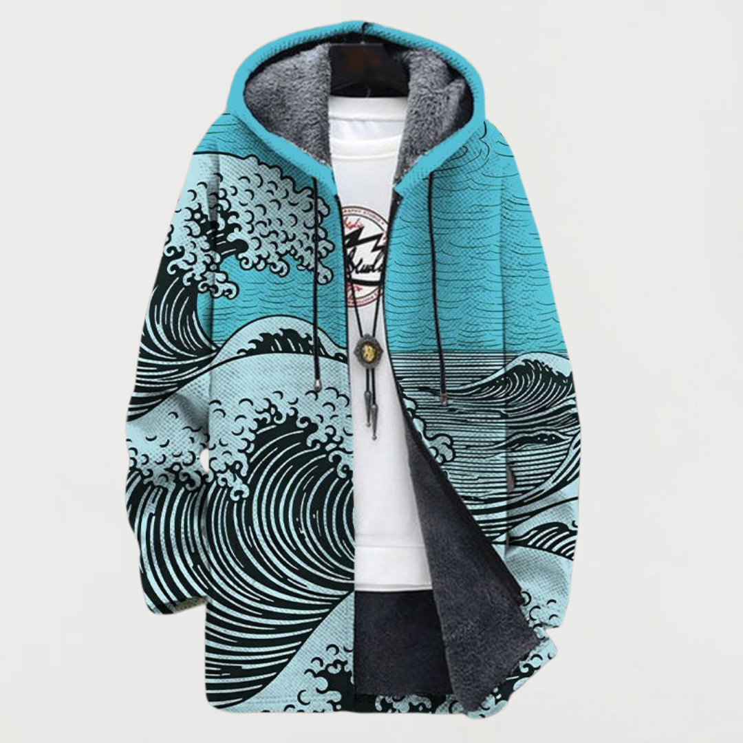 Christiane™ | Hoodie with Wave Pattern