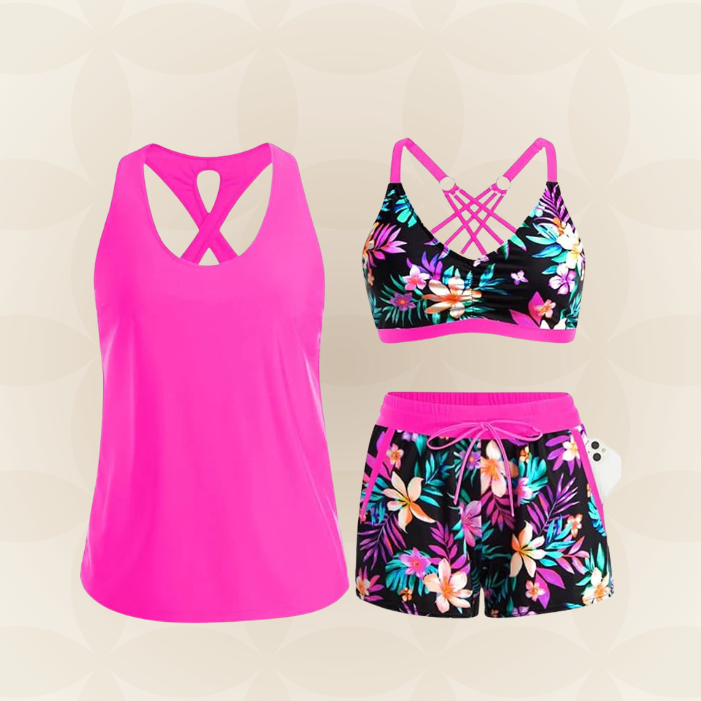 THREE-PIECE BIKINI SET FOR WOMEN