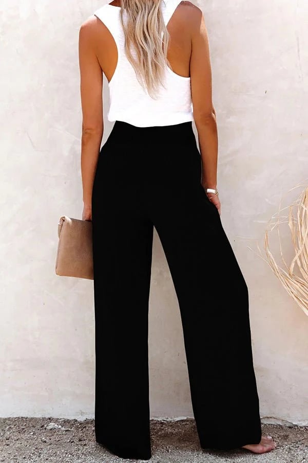 Riana - High-Waisted Loose Trousers