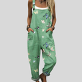 Green Dungarees with Butterflies