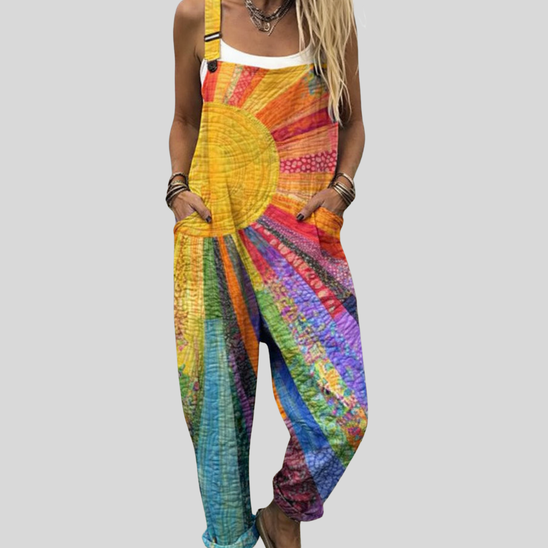 Colourful Dungarees Sun Tie-Dye