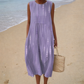 Comfortable Sleeveless Summer Dress