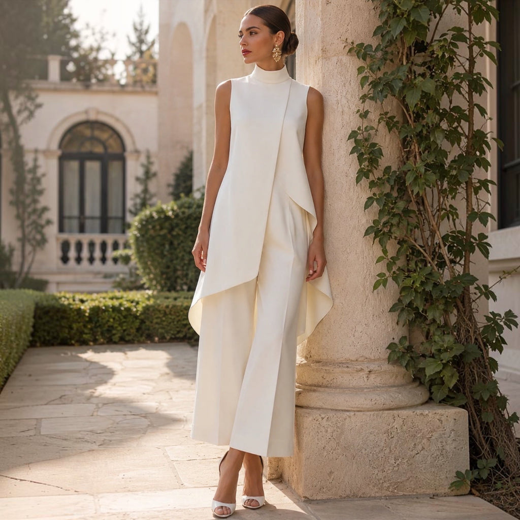 ELEGANT WIDE LEG SET FOR WOMEN