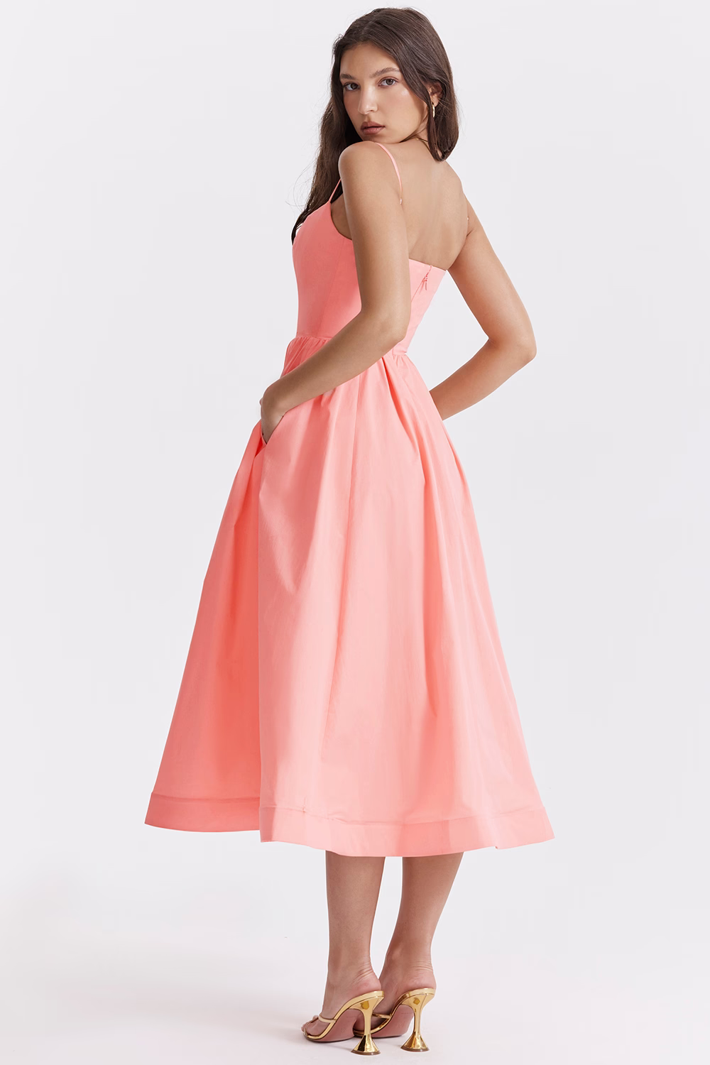 ESTELLE | Elegant Corset Summer Midi Dress
