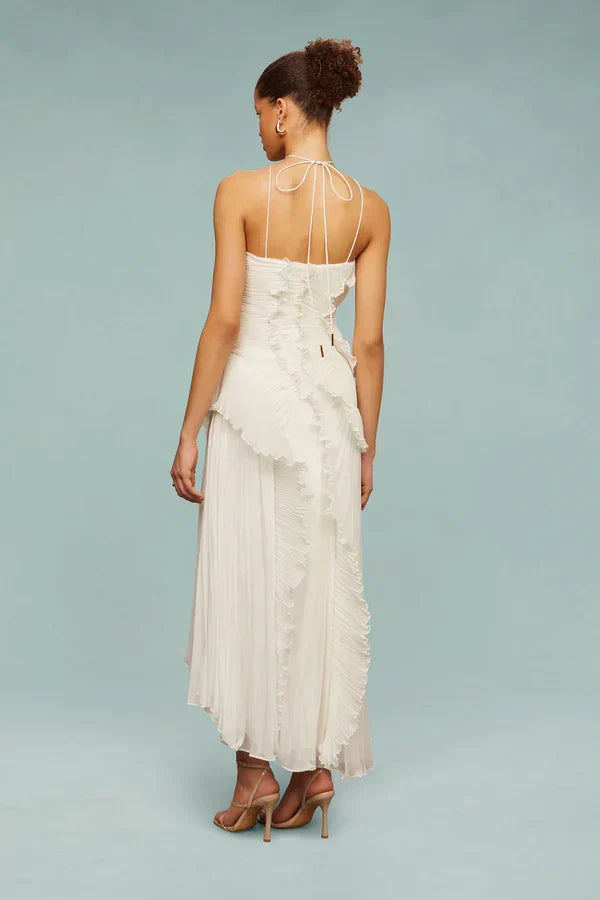 LIYANA | Spiral Ruffle Dress