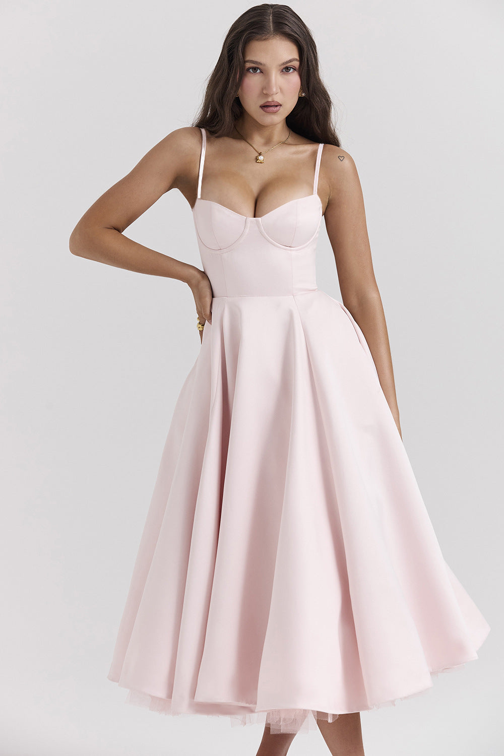 YLIANA | Romantic Summer Midi Dress