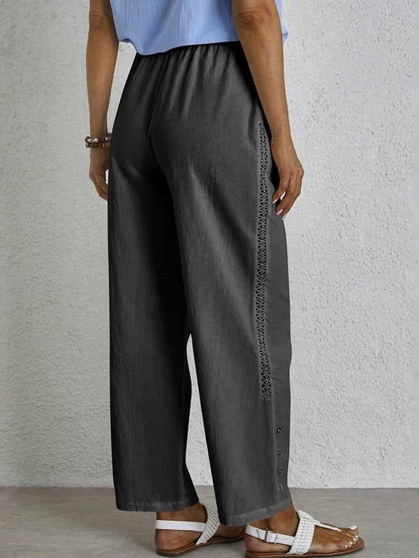 Shania - Relaxed Trousers with Buttons