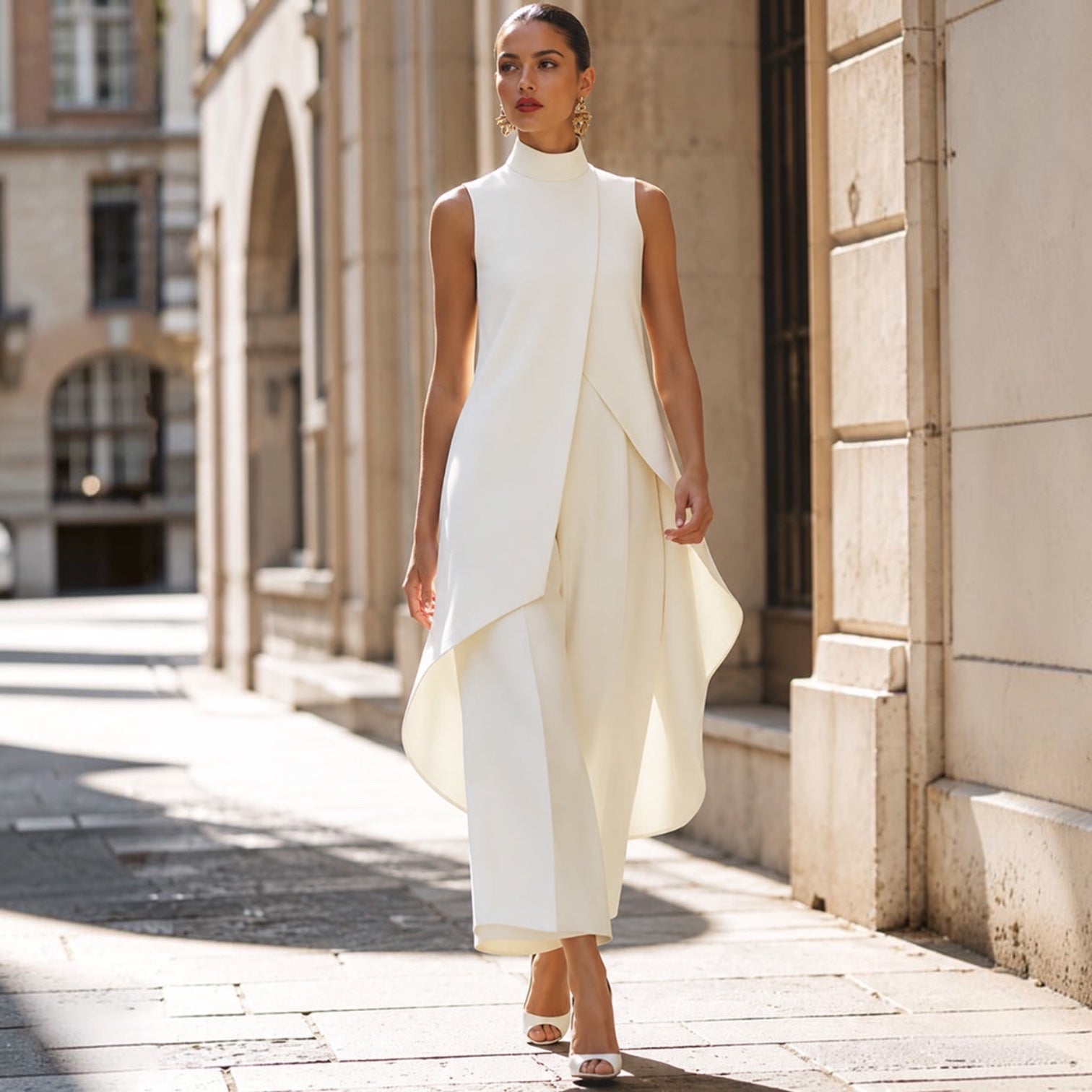 ELEGANT WIDE LEG SET FOR WOMEN