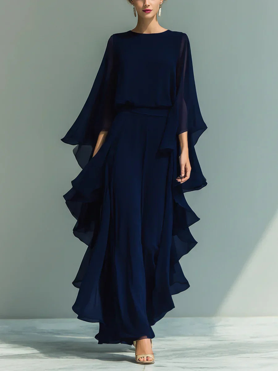 CHIFFON TROUSER SET FOR WOMEN