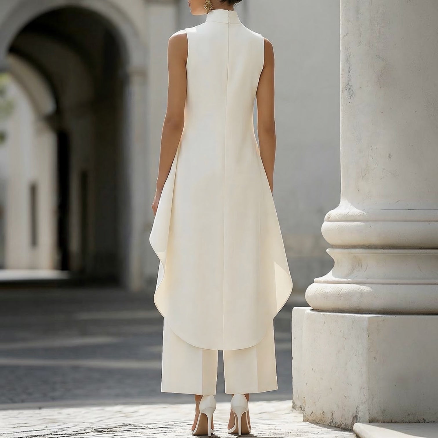 ELEGANT WIDE LEG SET FOR WOMEN