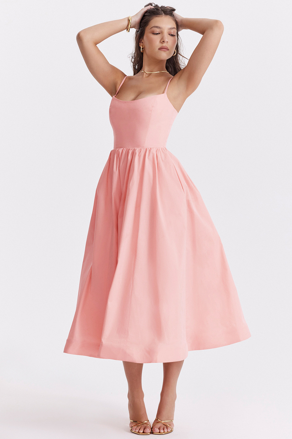 ESTELLE | Elegant Corset Summer Midi Dress