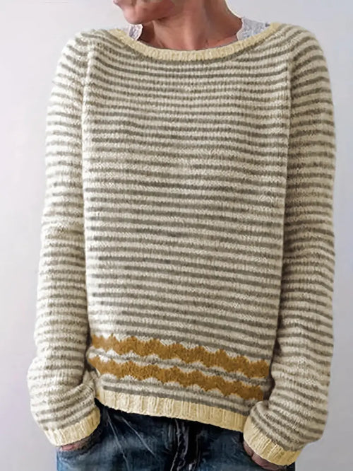 Elvonna | Striped Patterned Sweater