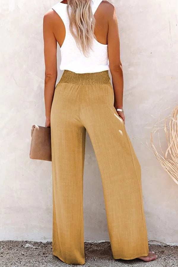 Riana - High-Waisted Loose Trousers