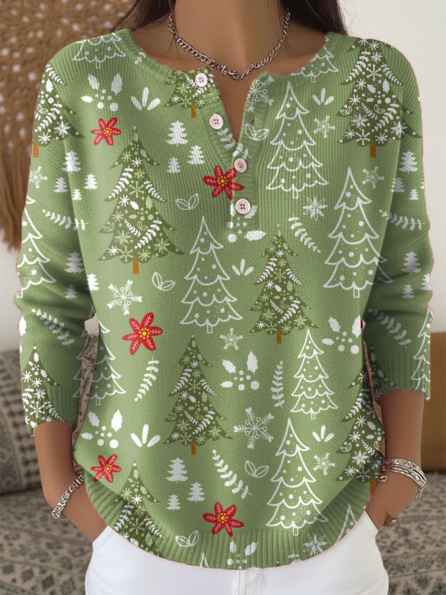 Sofía | Christmas Sweater with Buttons