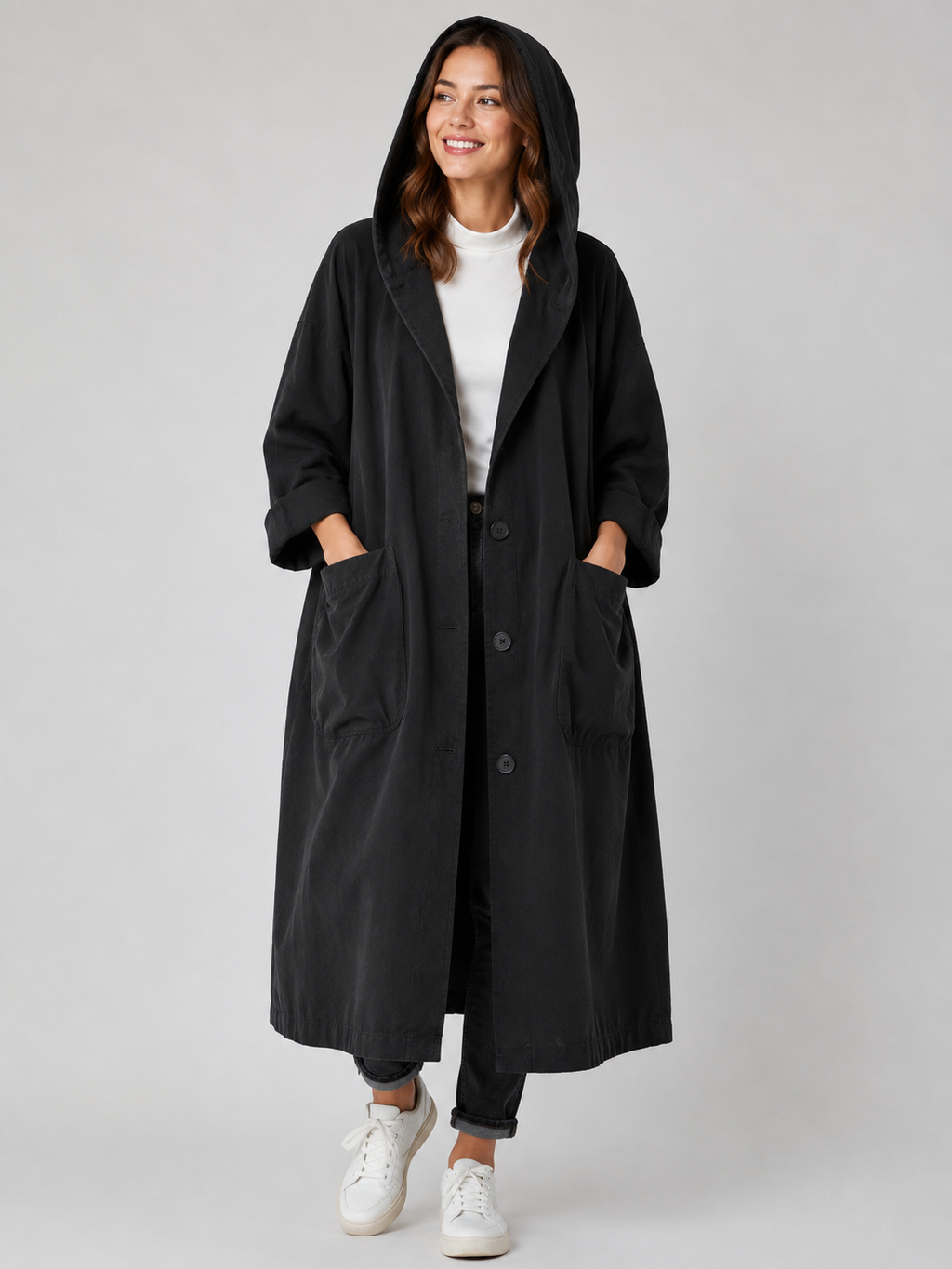 Guinevere Long Waterproof Trench Coat | Classic Women's Outerwear