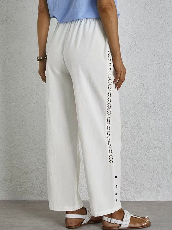 Shania - Relaxed Trousers with Buttons