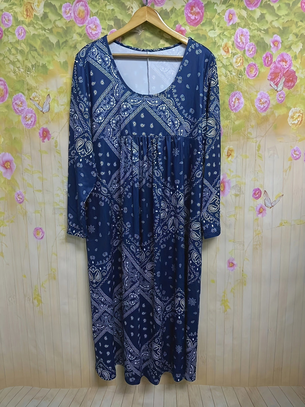 ELOWEN | MIDI DRESS WITH LONG SLEEVES CASUAL
