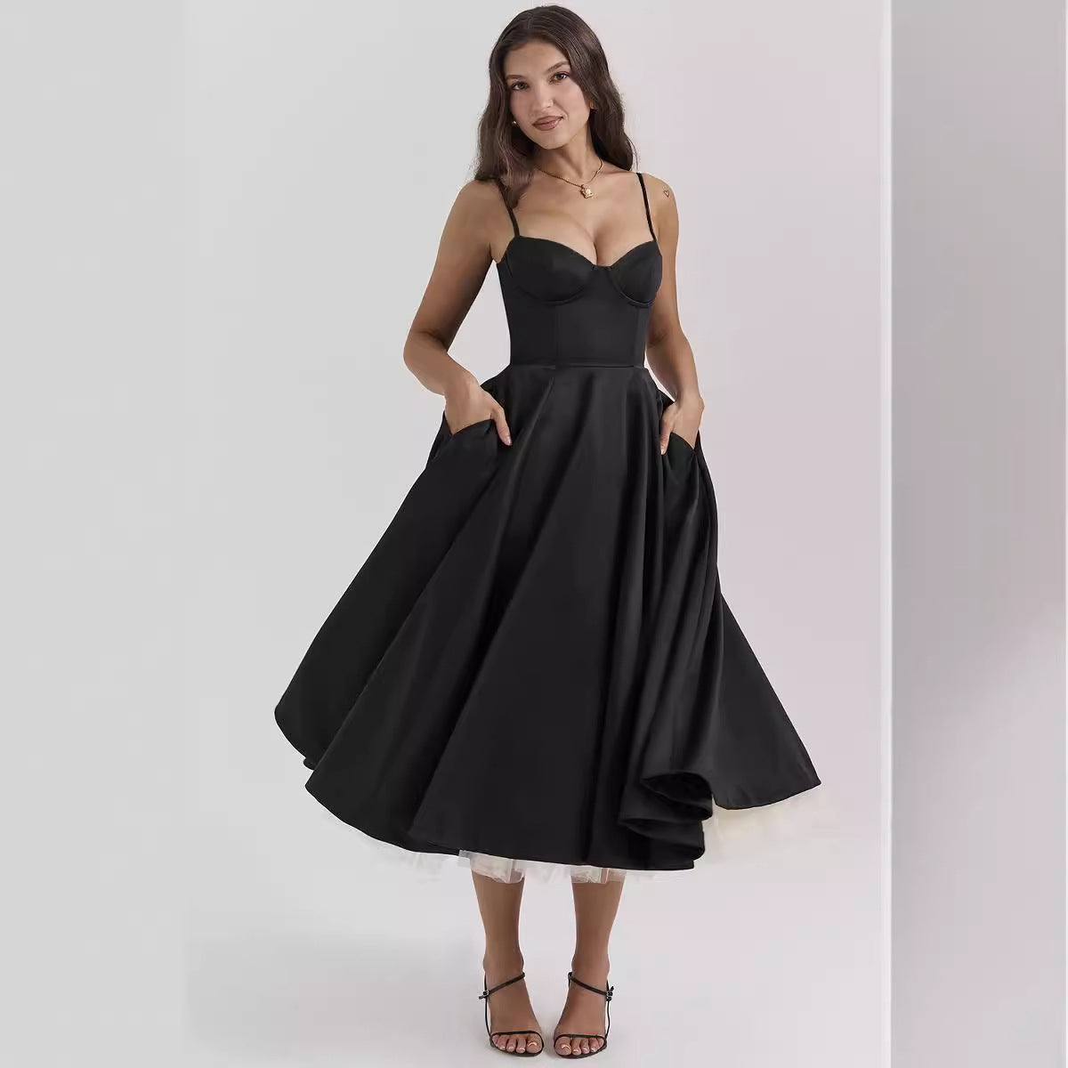 YLIANA | Romantic Summer Midi Dress