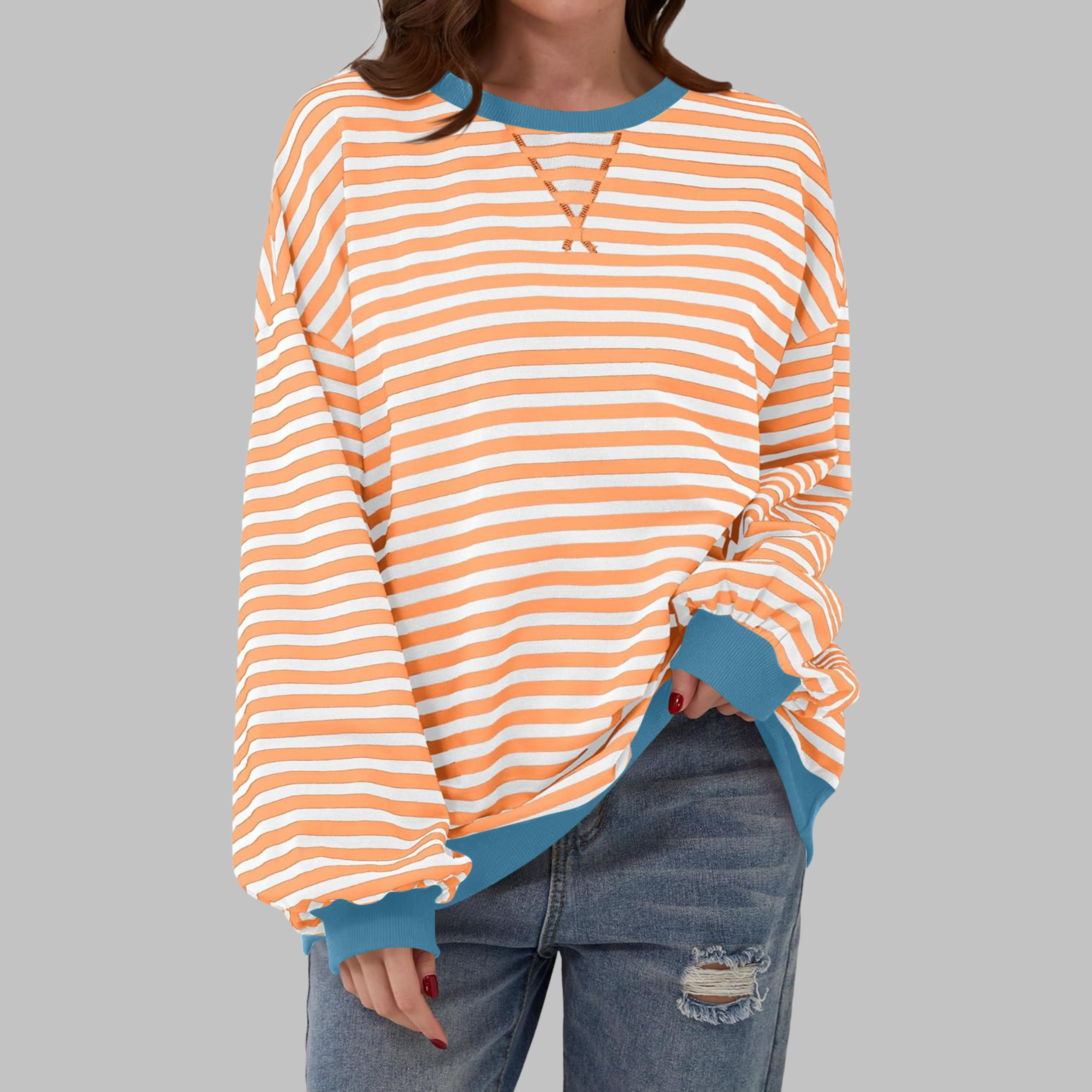 Luka | Casual Long Sleeve Striped Sweatshirt