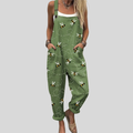 Green Dungarees with Bees