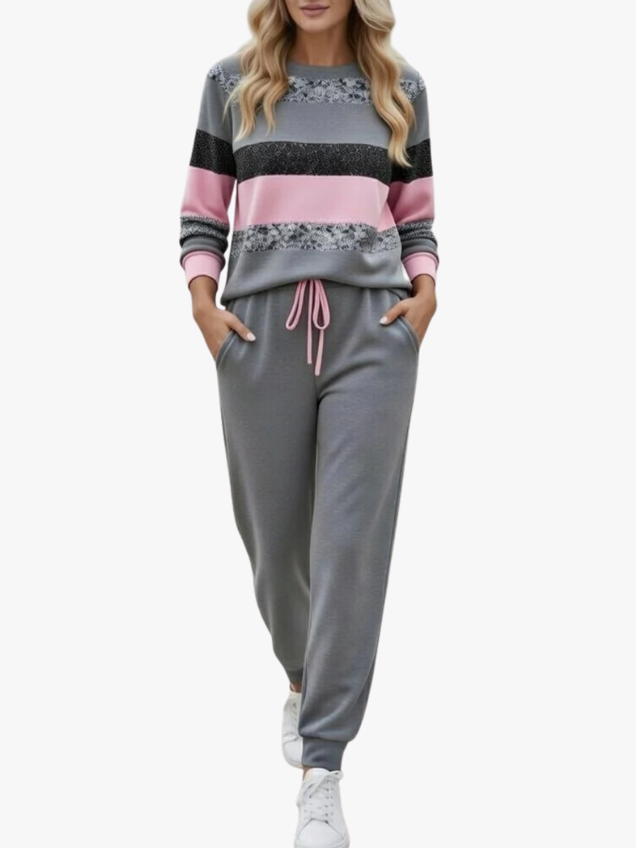 STRIPED LOUNGE SET FOR WOMEN