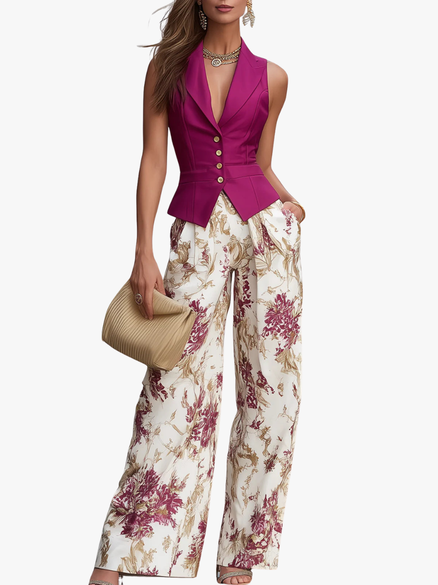 FLORAL TROUSER SET FOR WOMEN