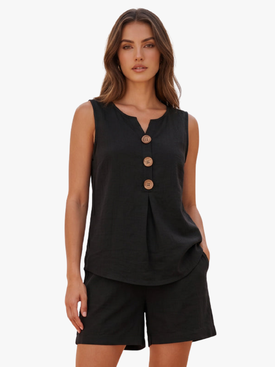 TWO-PIECE SHORT SET FOR WOMEN