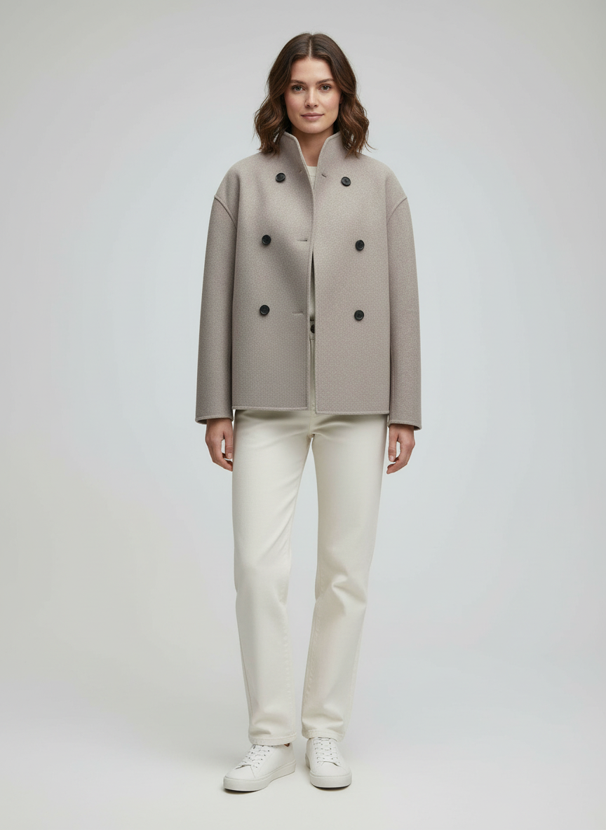 Zainab Stylish Short Wool Coat | Women's Outerwear