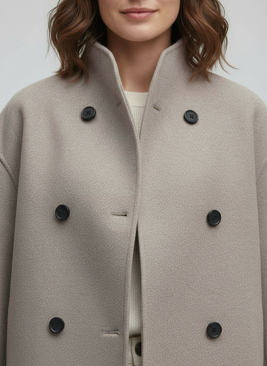 Zainab Stylish Short Wool Coat | Women's Outerwear