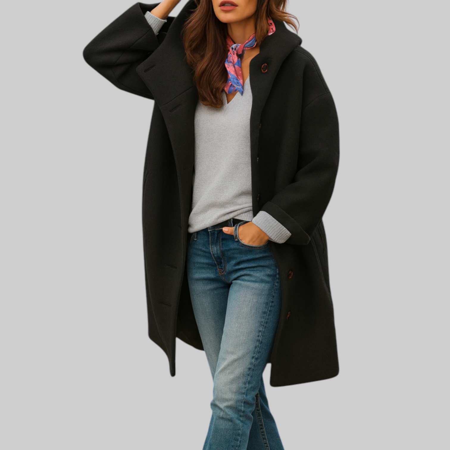 Freja | mid-length, comfortable everyday coat
