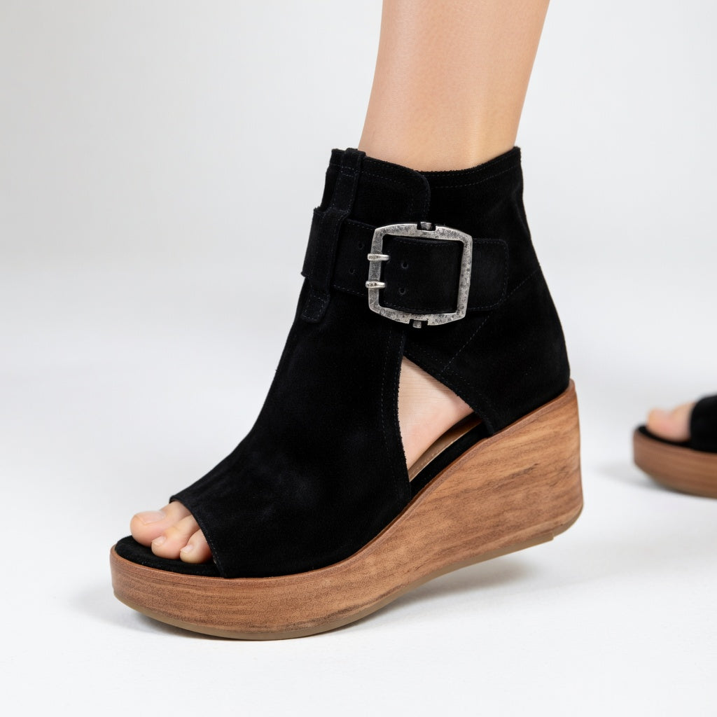 Bianca™ | Elegant Wedge Ankle Boots
