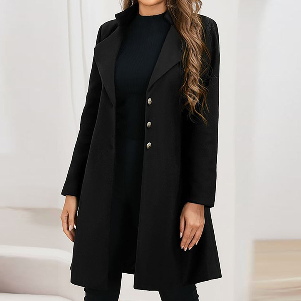 Prestige Wool Coat | Elegant Long Wool Coat for Winter