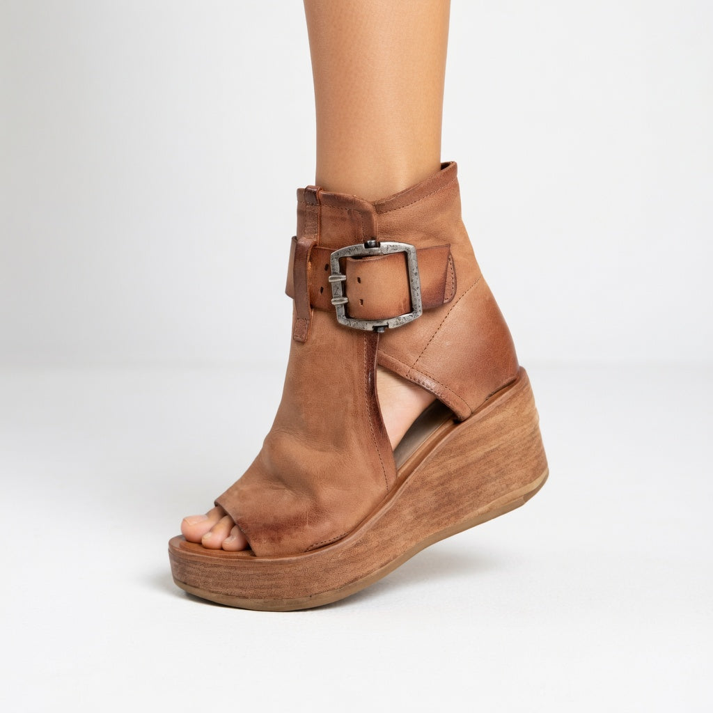 Bianca™ | Elegant Wedge Ankle Boots