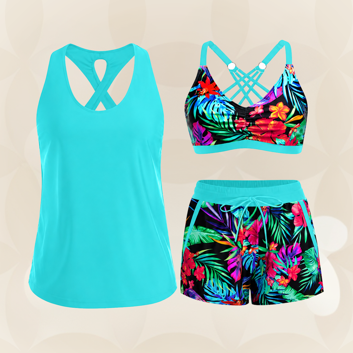 THREE-PIECE BIKINI SET FOR WOMEN