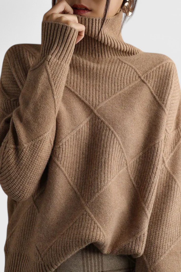 Jasmine Cashmere High Neck Jumper