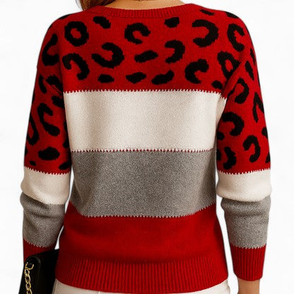 Tasmin | Elegant Leopard Sweater