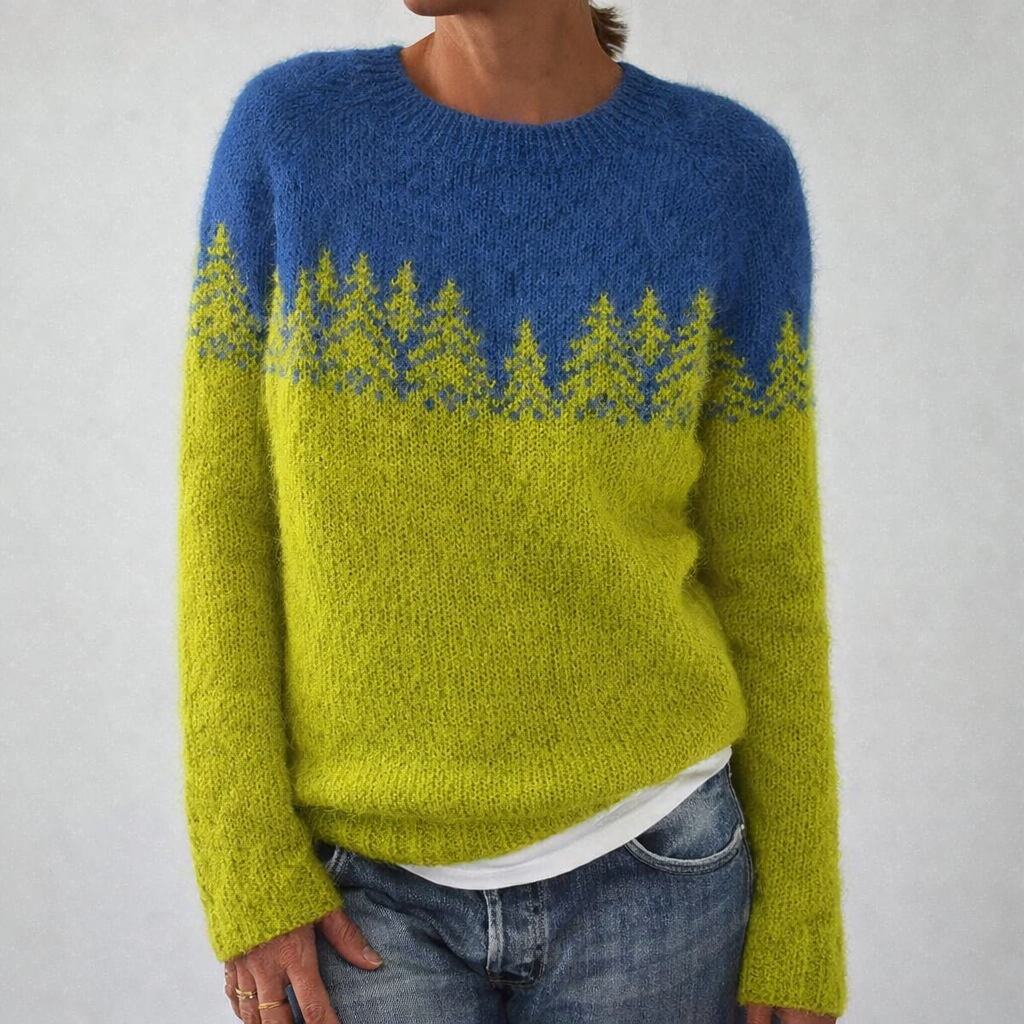 Spring | Two Tone Knitted Jumper